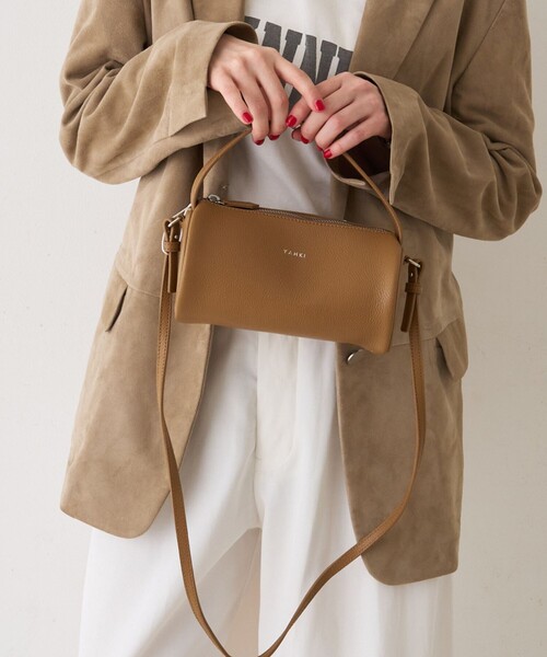 YAHKI(ヤーキ)の「【YAHKI/ヤーキ】SHRINK W FACE 2way ショルダーバッグ(ショルダーバッグ・レディース・ブラック/ライトブルー/ダークオレンジ・フリー)」の3枚目の写真