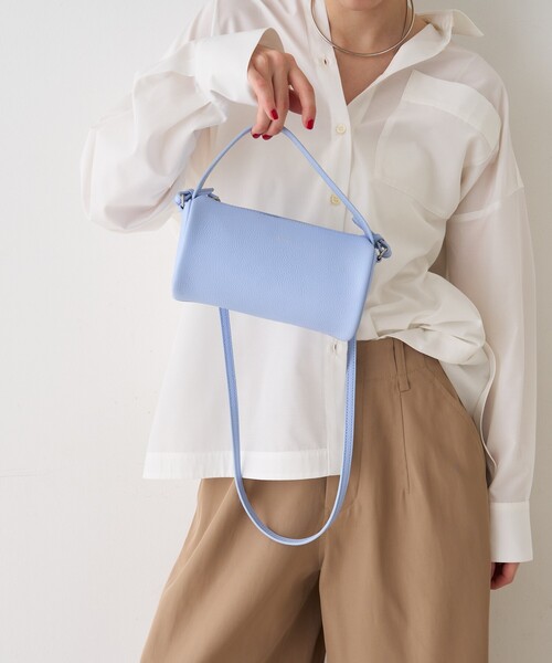 YAHKI(ヤーキ)の「【YAHKI/ヤーキ】SHRINK W FACE 2way ショルダーバッグ(ショルダーバッグ・レディース・ブラック/ライトブルー/ダークオレンジ・フリー)」の7枚目の写真