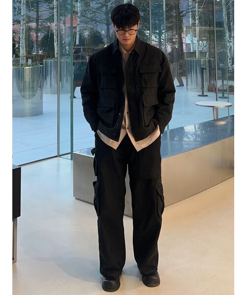 INEXCIS(イネクシス)の「ノンフェイドワイドカーゴパンツ (ブラック)(デニムパンツ・メンズ・その他・SMALL/MEDIUM/LARGE)」の6枚目の写真