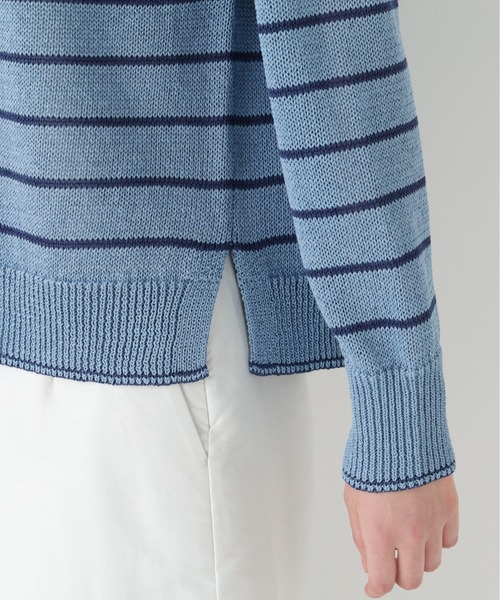 human woman（ヒューマンウーマン）の「◆【ウォッシャブル】ギマコットン求心プルオーバー（ニット/セーター・レディース・グレー/レッド/グリーン/ブルー系その他3・MEDIUM）」の12枚目の写真