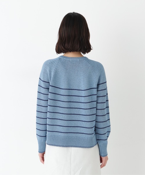 human woman（ヒューマンウーマン）の「◆【ウォッシャブル】ギマコットン求心プルオーバー（ニット/セーター・レディース・グレー/レッド/グリーン/ブルー系その他3・MEDIUM）」の15枚目の写真