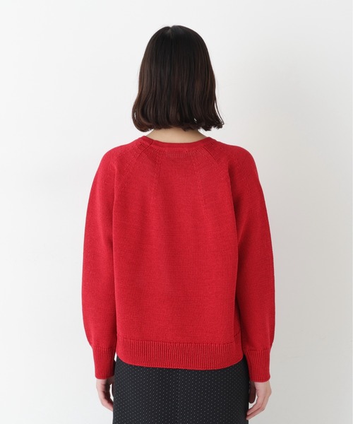 human woman（ヒューマンウーマン）の「◆【ウォッシャブル】ギマコットン求心プルオーバー（ニット/セーター・レディース・グレー/レッド/グリーン/ブルー系その他3・MEDIUM）」の20枚目の写真