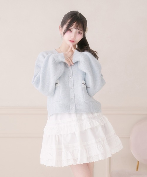 コットンレースフリルスカート（スカート）｜Pal elfy（パルエルフィー