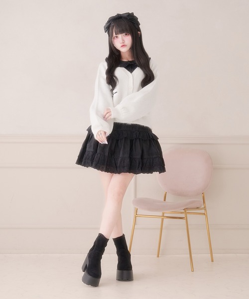 コットンレースフリルスカート（スカート）｜Pal elfy（パルエルフィー