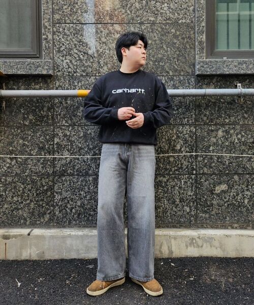 ACSHI(アクシ)の「ルーズウォッシュバルーンフィットワイドデニムパンツユニセックス(ブラックウォッシュ)(デニムパンツ・レディース・その他・S/M/L/XL/XS/XXL)」の18枚目の写真