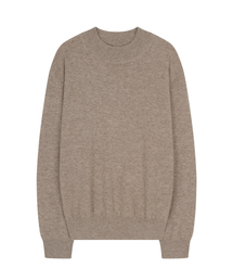 BELLIEF（ベリーフ）の「Essential Wool Comfort Moc-Neck knit (Beige)（ニット/セーター）」