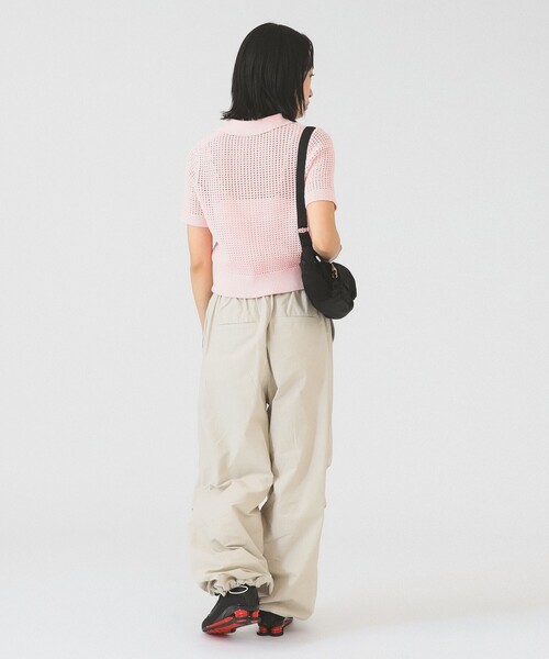 Ray BEAMS（レイビームス）の「ニータック パラシュート パンツ（その他パンツ・レディース・ホワイト系その他6/ブラック・0/1）」の5枚目の写真