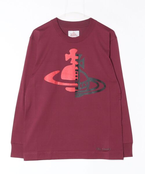 Vivienne Westwood MAN(ヴィヴィアンウエストウッドマン)の「HALF AND HALF NEW 長袖Tシャツ(Tシャツ/カットソー・メンズ・パープル/ブラック/ホワイト・M/S/L)」の3枚目の写真