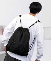 L'atelier（ラトリエ）の「巾着 ナップサック 軽量 撥水 ミニマリスト ミディアムサイズ バックパック リュック 韓国ファッション（バックパック/リュック）」