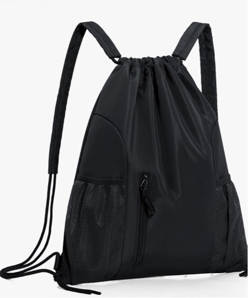 L'atelier（ラトリエ）の「巾着 ナップサック 軽量 撥水 ミニマリスト ミディアムサイズ バックパック リュック 韓国ファッション（バックパック/リュック・メンズ・ブラック系1/レッド系1/ネイビー系1/グレー系1・FREE）」の8枚目の写真