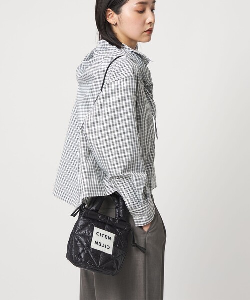CITEN(シテン)の「<CITEN>パデッド2WAYミニショルダー(ショルダーバッグ・レディース・その他6/シルバー/クリーム/ケリーグリーン/ターコイズブルー系/ブラック・FREE)」の1枚目の写真
