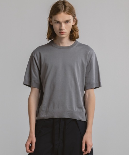 CINOH(チノ)の「21GG KNIT T-SHIRT(ニット/セーター・メンズ・グレー・46)」の6枚目の写真