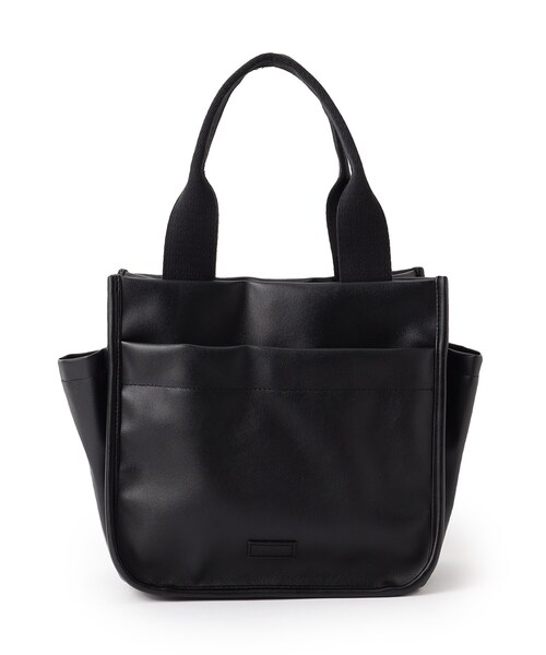 ITS'DEMO（イッツデモ）の「合皮サイドポケットミニトート（ハンドバッグ・レディース・ブロンズ/ブラック/ナチュラル・00）」の10枚目の写真