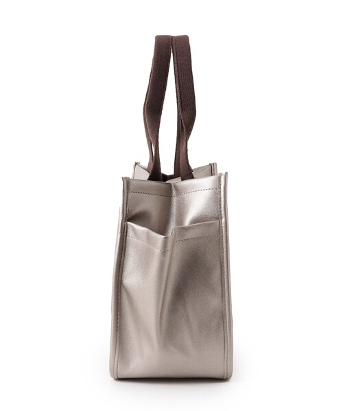 ITS'DEMO（イッツデモ）の「合皮サイドポケットミニトート（ハンドバッグ・レディース・ブロンズ/ブラック/ナチュラル・00）」の13枚目の写真