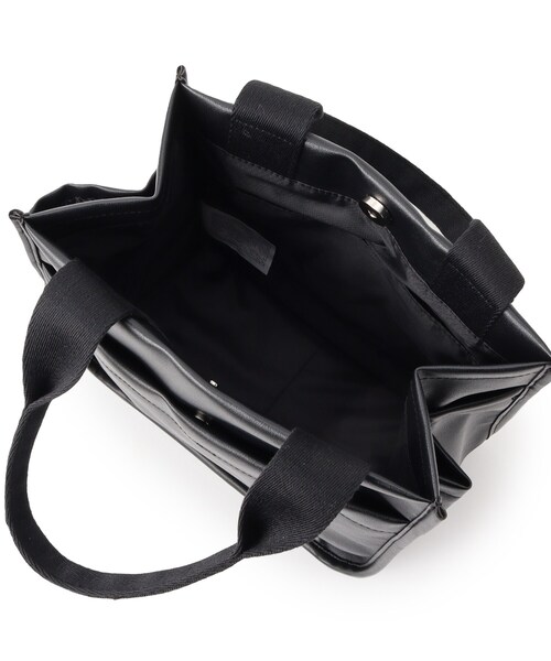 ITS'DEMO（イッツデモ）の「合皮サイドポケットミニトート（ハンドバッグ・レディース・ブロンズ/ブラック/ナチュラル・00）」の17枚目の写真