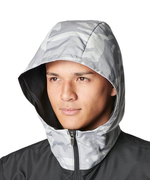 UNDER ARMOUR(アンダーアーマー)の「UAトリコット ウーブン フルジップ フーディド ジャケット(ベースボール/メンズ)(その他アウター・メンズ・グレー・XL/3XL/S/2XL)」の4枚目の写真