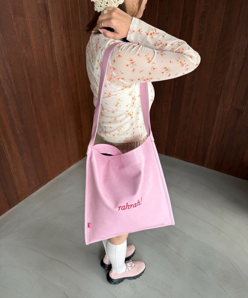 SANSeLF(サンセルフ)の「【SANSeLF】ニュアンスレザートートバッグ saa26s013(トートバッグ・レディース・ブラック/ピンク/ブラウン・FREE)」の19枚目の写真