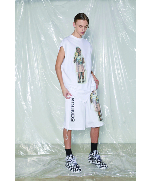 BMUETTE(ビムウィエ)の「ストリートギャラリーショートパンツホワイト(その他パンツ・メンズ・ホワイト・SMALL/MEDIUM)」の1枚目の写真