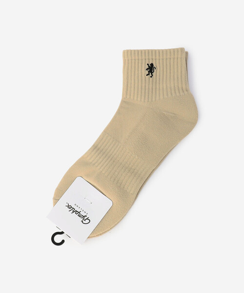GYMPHLEX(ジムフレックス)の「Gymphlex | ショート クルーソックス MEN(ソックス/靴下・メンズ・アイボリー/ブラック/ブラウン系その他2/ベージュ・MENS)」の4枚目の写真