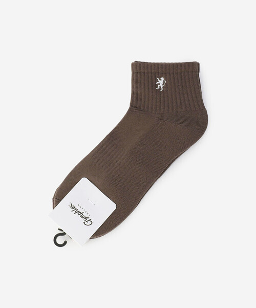 GYMPHLEX(ジムフレックス)の「Gymphlex | ショート クルーソックス MEN(ソックス/靴下・メンズ・アイボリー/ブラック/ブラウン系その他2/ベージュ・MENS)」の3枚目の写真