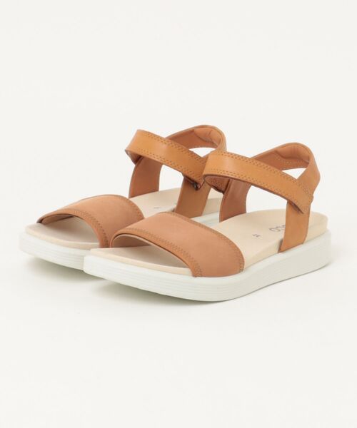 ECCO(エコー)の「ECCO ふわふわクッション仕様 SOFT SANDALレディース サンダル(サンダル・レディース・ブラウン・37)」の1枚目の写真