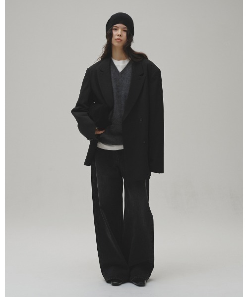 TODAYFUL（トゥデイフル）の「Woolcashmere Vneck Knit（ニット/セーター・レディース・ブラウン/チャコールグレー/ブラック・FREE）」の14枚目の写真