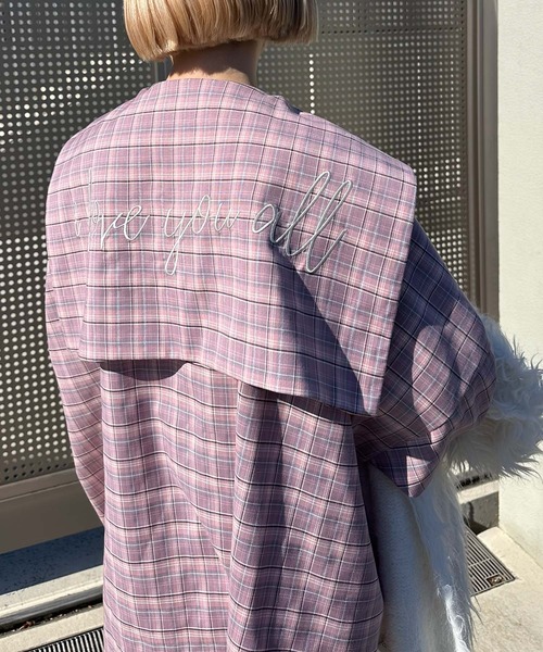 Alley Tokyo(アリートーキョー)の「【リバイバル】メッセージセーラーシャツ(シャツ/ブラウス・レディース・ネイビー/サックスブルー系/ピンク系/オフホワイト/グレー系・FREE)」の13枚目の写真