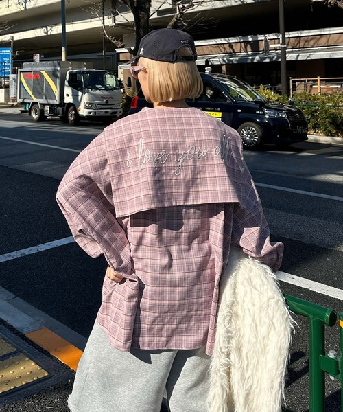 Alley Tokyo(アリートーキョー)の「【リバイバル】メッセージセーラーシャツ(シャツ/ブラウス・レディース・ネイビー/サックスブルー系/ピンク系/オフホワイト/グレー系・FREE)」の14枚目の写真