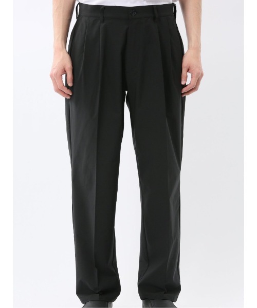 TAKA-Q（タカキュー）の「【撥水 ストレッチ ウォッシャブル】タカキュー ワイドテーパードパンツ(セットアップ可能)（その他パンツ・メンズ・ブラック・S/MEDIUM/LARGE/X-LARGE）」の4枚目の写真