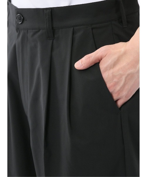 TAKA-Q（タカキュー）の「【撥水 ストレッチ ウォッシャブル】タカキュー ワイドテーパードパンツ(セットアップ可能)（その他パンツ・メンズ・ブラック・S/MEDIUM/LARGE/X-LARGE）」の7枚目の写真