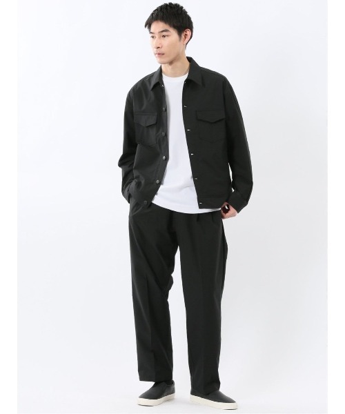 TAKA-Q（タカキュー）の「【撥水 ストレッチ ウォッシャブル】タカキュー ワイドテーパードパンツ(セットアップ可能)（その他パンツ・メンズ・ブラック・S/MEDIUM/LARGE/X-LARGE）」の12枚目の写真