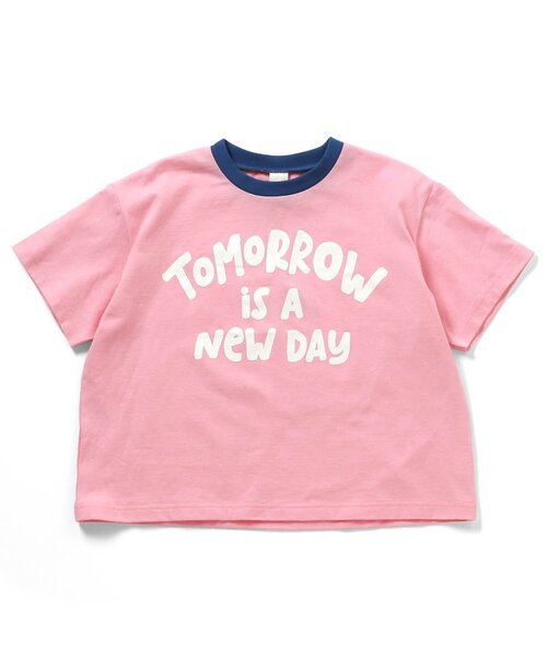 BREEZE（ブリーズ）の「【WEB限定】バイカラーロゴ＆モチーフセットアップ_ジュニア対応（セットアップ・キッズ・ピンク/イエロー/オフホワイト/サックスブルー・120/110/100/90/150/140/130）」の8枚目の写真