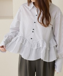 apres jour clair（アプレジュールクレア）の「【apres jour clair】フリルデザインシャツ（シャツ/ブラウス）」