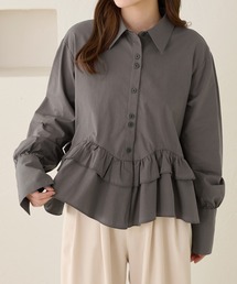 apres jour clair（アプレジュールクレア）の「【apres jour clair】フリルデザインシャツ（シャツ/ブラウス）」