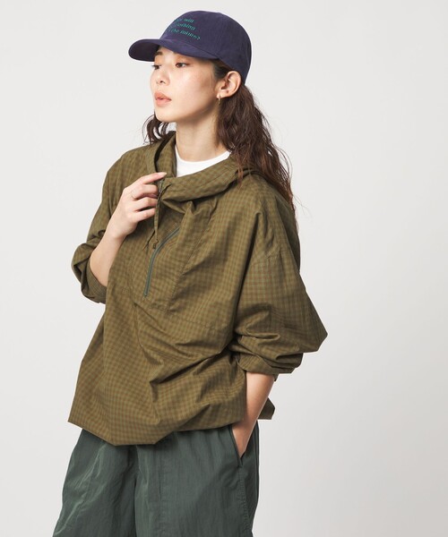 CITEN(シテン)の「<CITEN>チェックシャツフーディー(シャツ/ブラウス・メンズ・オリーブ/ライトグレー・M/L)」の1枚目の写真