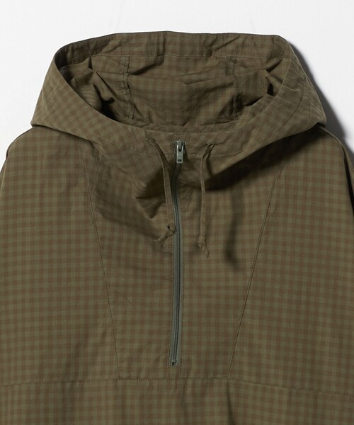 CITEN(シテン)の「<CITEN>チェックシャツフーディー(シャツ/ブラウス・メンズ・オリーブ/ライトグレー・M/L)」の8枚目の写真