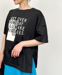LUGIVA | サイドファスナーロゴプリントTシャツ(Tシャツ/カットソー)