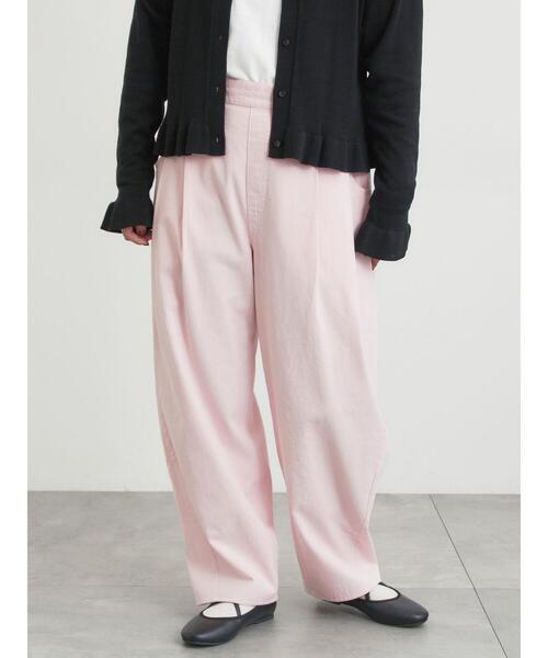 Samansa Mos2(サマンサ モスモス)の「ツータックカーブパンツ(その他パンツ・レディース・カーキ/ブラック/オフホワイト/ピンク・L/M)」の4枚目の写真