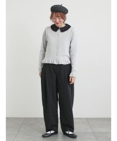 Samansa Mos2(サマンサ モスモス)の「ツータックカーブパンツ(その他パンツ・レディース・カーキ/ブラック/オフホワイト/ピンク・L/M)」の20枚目の写真