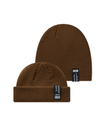 LMC | LABEL SHORT BEANIE brown(ニットキャップ/ビーニー)