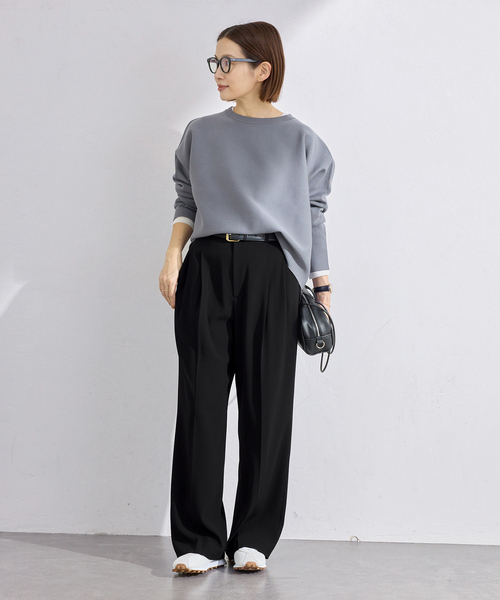 IENA(イエナ)の「《追加》ウォッシャブル ジョーゼットスラックス(スラックス・レディース・ブラック・38/36/34/40)」の2枚目の写真