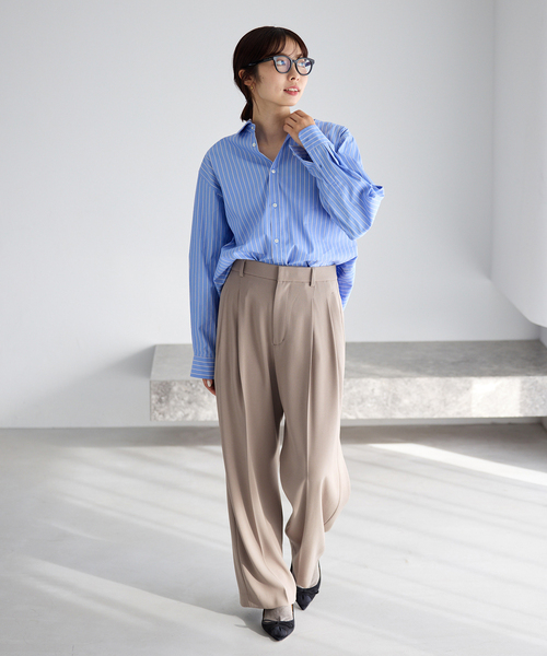 IENA(イエナ)の「《追加》ウォッシャブル ジョーゼットスラックス(スラックス・レディース・ブラック・38/36/34/40)」の3枚目の写真