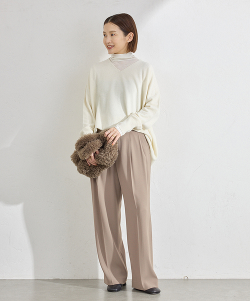 IENA(イエナ)の「《追加》ウォッシャブル ジョーゼットスラックス(スラックス・レディース・ブラック・38/36/34/40)」の4枚目の写真