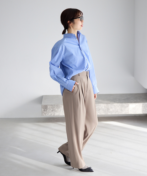 IENA(イエナ)の「《追加》ウォッシャブル ジョーゼットスラックス(スラックス・レディース・ブラック・38/36/34/40)」の16枚目の写真