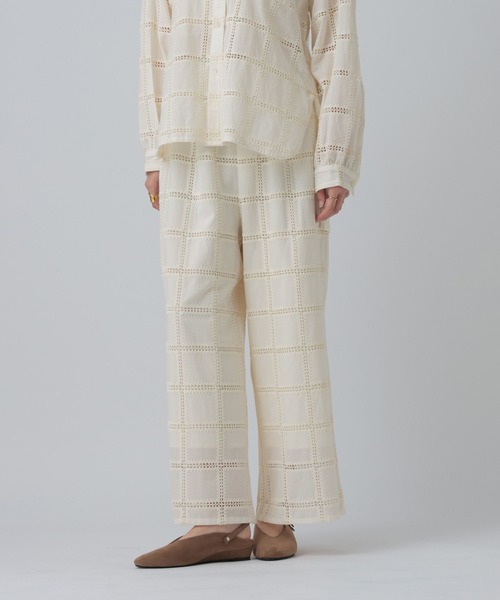 LEPSIM（レプシィム）の「スクエアレースパンツ　637625（その他パンツ・レディース・ブラック/アイボリー・FREE）」の8枚目の写真