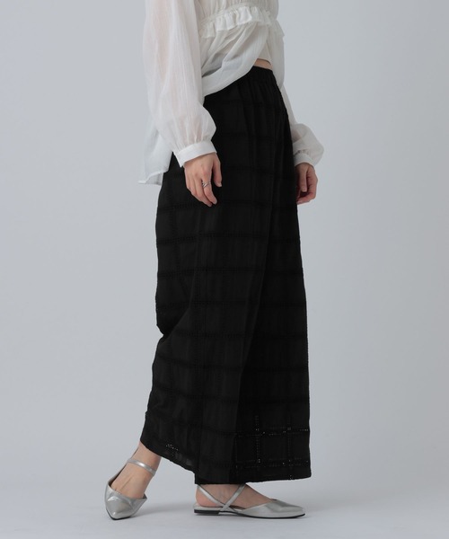 LEPSIM（レプシィム）の「スクエアレースパンツ　637625（その他パンツ・レディース・ブラック/アイボリー・FREE）」の15枚目の写真