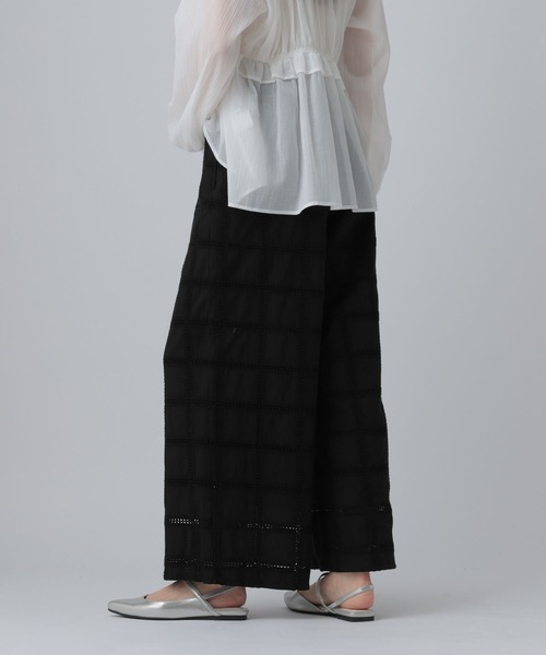 LEPSIM（レプシィム）の「スクエアレースパンツ　637625（その他パンツ・レディース・ブラック/アイボリー・FREE）」の16枚目の写真