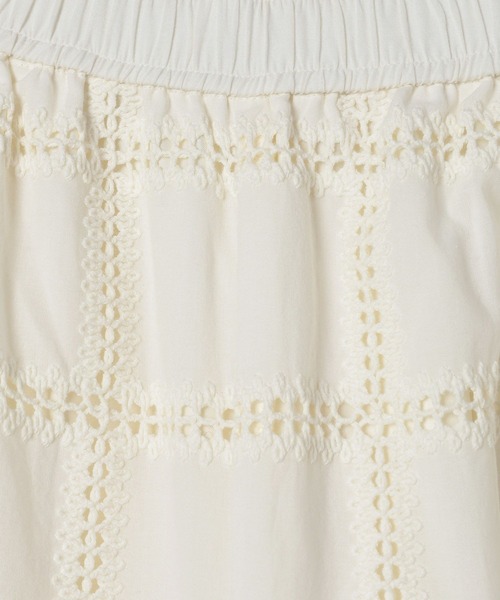 LEPSIM（レプシィム）の「スクエアレースパンツ　637625（その他パンツ・レディース・ブラック/アイボリー・FREE）」の6枚目の写真