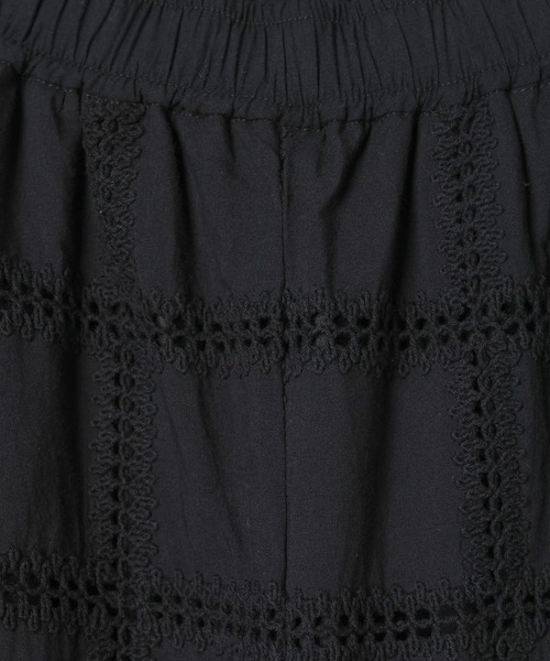 LEPSIM（レプシィム）の「スクエアレースパンツ　637625（その他パンツ・レディース・ブラック/アイボリー・FREE）」の7枚目の写真