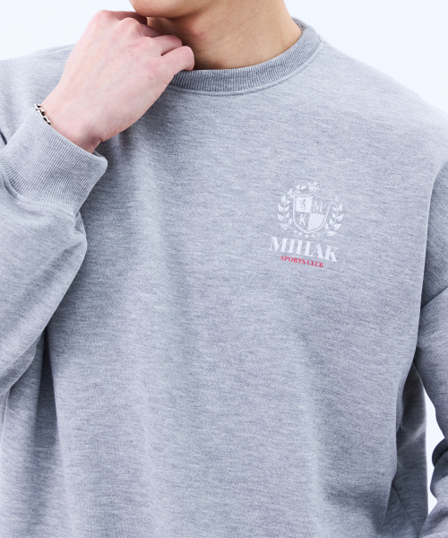 MIHAK（ミハク）の「アイビーリーグトラックラインスウェットシャツ(GRAY)（スウェット・メンズ・その他・1/2/3）」の3枚目の写真